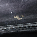 CELINE Shoulder Bag Leather Black Gold Auth bs24994-18