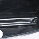CELINE Shoulder Bag Leather Black Gold Auth bs24994-11