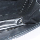 CELINE Shoulder Bag Leather Black Gold Auth bs24994-18