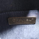 CHANEL Matelasse COCO Mark Chain Round Rope Bag Leather Black CC Auth bs25005SAM-21