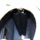 CHANEL Matelasse COCO Mark Chain Round Rope Bag Leather Black CC Auth bs25005SAM-23