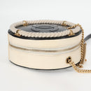 CHANEL Matelasse COCO Mark Chain Round Rope Bag Leather Black CC Auth bs25005SAM-4