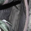 PRADA Hand Bag Nylon Khaki Silver Auth bs25012-10
