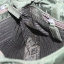 PRADA Hand Bag Nylon Khaki Silver Auth bs25012-20