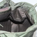 PRADA Hand Bag Nylon Khaki Silver Auth bs25012-23