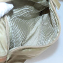 PRADA Shoulder Bag Nylon Beige Silver Auth bs25014-24