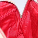 PRADA Hand Bag Canvas Red Silver Auth bs25015-18