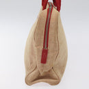 PRADA Hand Bag Canvas Red Silver Auth bs25015-3