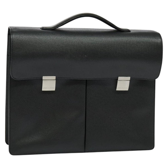 LOUIS VUITTON Taiga Serviette Kazan Business Bag Ardoise M30802 LV Auth bs25031