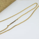 Christian Dior Honeycomb Canvas Chain Shoulder Bag Beige Gold Auth bs25041-7