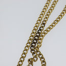 Christian Dior Honeycomb Canvas Chain Shoulder Bag Beige Gold Auth bs25041-8