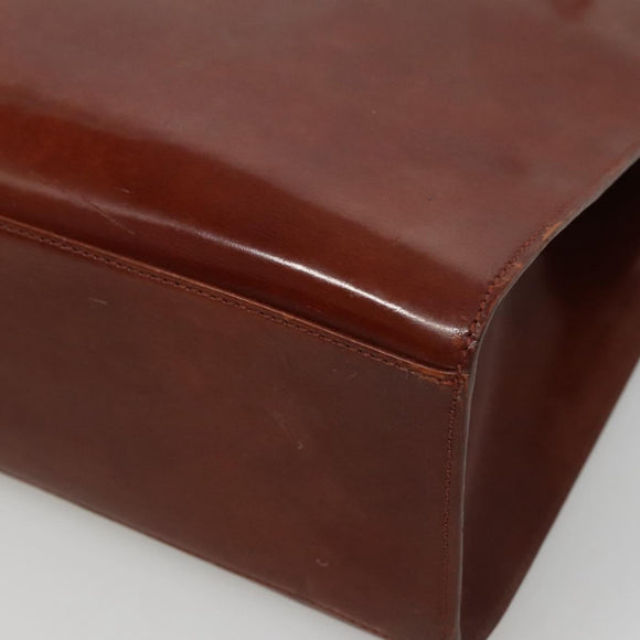 CARTIER Tote Bag Leather Brown Auth bs25048