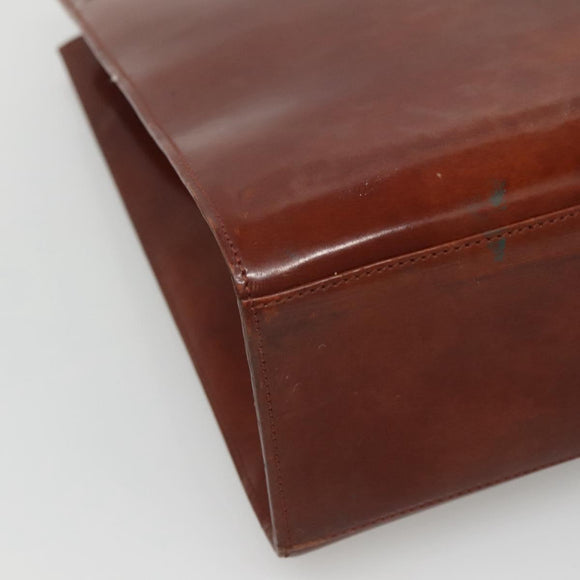 CARTIER Tote Bag Leather Brown Auth bs25048