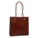 CARTIER Tote Bag Leather Brown Auth bs25048-1