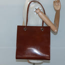 CARTIER Tote Bag Leather Brown Auth bs25048-21