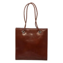 CARTIER Tote Bag Leather Brown Auth bs25048-13