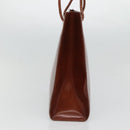 CARTIER Tote Bag Leather Brown Auth bs25048-3