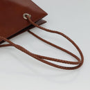 CARTIER Tote Bag Leather Brown Auth bs25048-7