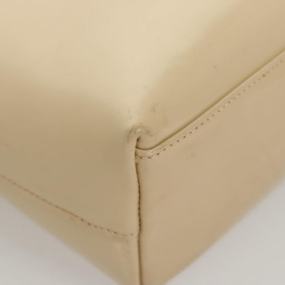GUCCI Hand Bag Enamel Beige 000 2058 0558 0 Auth bs25058