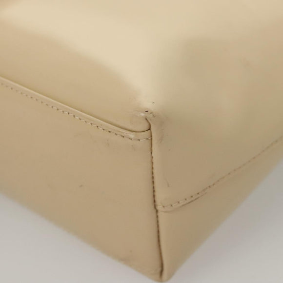 GUCCI Hand Bag Enamel Beige 000 2058 0558 0 Auth bs25058