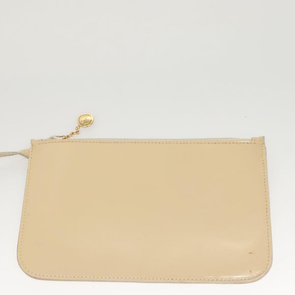 GUCCI Hand Bag Enamel Beige 000 2058 0558 0 Auth bs25058