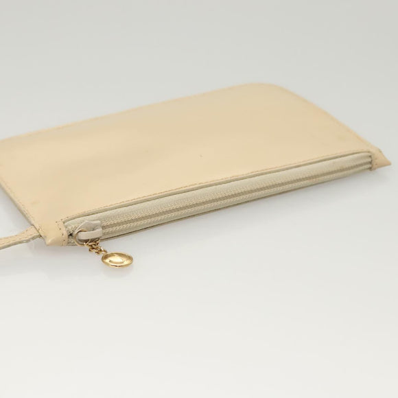 GUCCI Hand Bag Enamel Beige 000 2058 0558 0 Auth bs25058