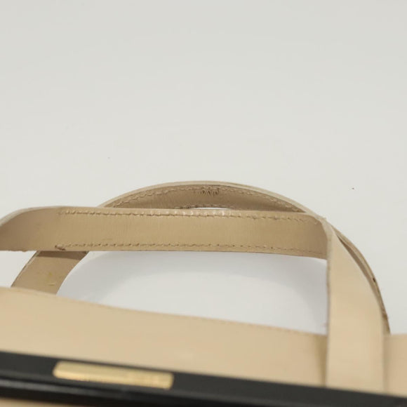 GUCCI Hand Bag Enamel Beige 000 2058 0558 0 Auth bs25058