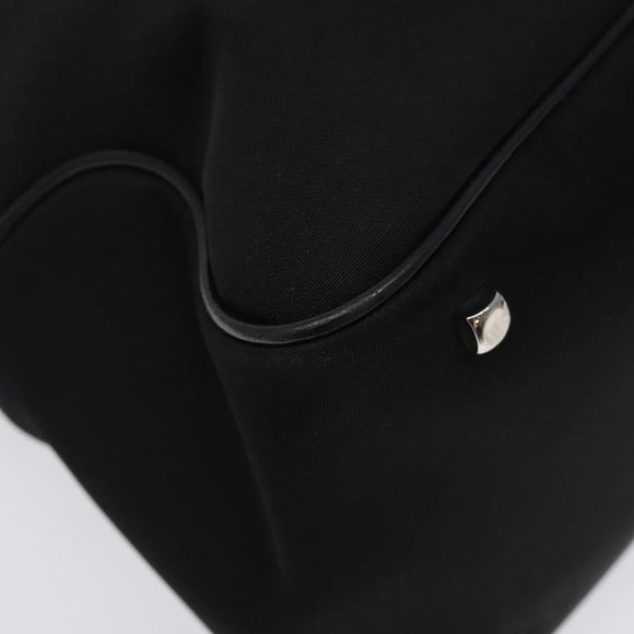 Salvatore Ferragamo Vala Shoulder Bag Nylon Black Silver Auth bs25066