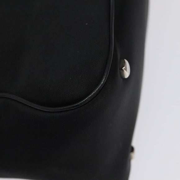 Salvatore Ferragamo Vala Shoulder Bag Nylon Black Silver Auth bs25066