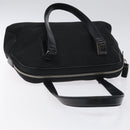 Salvatore Ferragamo Vala Shoulder Bag Nylon Black Silver Auth bs25066-6