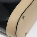 Salvatore Ferragamo Tote Bag Enamel Black Silver Auth bs25067-16