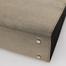 GUCCI Hand Bag Canvas Beige Gold Auth bs25071-16