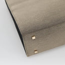 GUCCI Hand Bag Canvas Beige Gold Auth bs25071-17