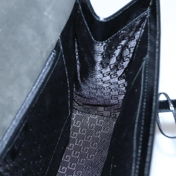 GUCCI Hand Bag Canvas Beige Gold Auth bs25071