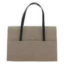 GUCCI Hand Bag Canvas Beige Gold Auth bs25071-2