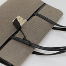 GUCCI Hand Bag Canvas Beige Gold Auth bs25071-6