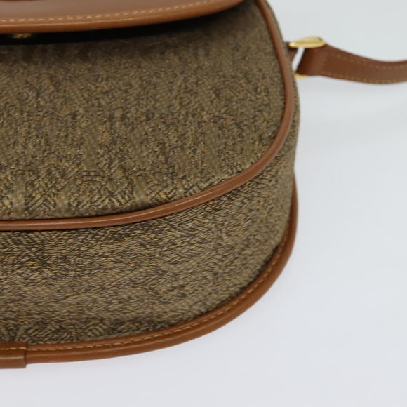 GUCCI Shoulder Bag Leather Brown Gold 007 14 0074 Auth bs25074