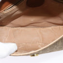 GUCCI Shoulder Bag Leather Brown Gold 007 14 0074 Auth bs25074-10