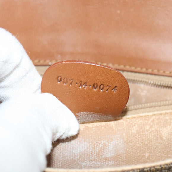 GUCCI Shoulder Bag Leather Brown Gold 007 14 0074 Auth bs25074