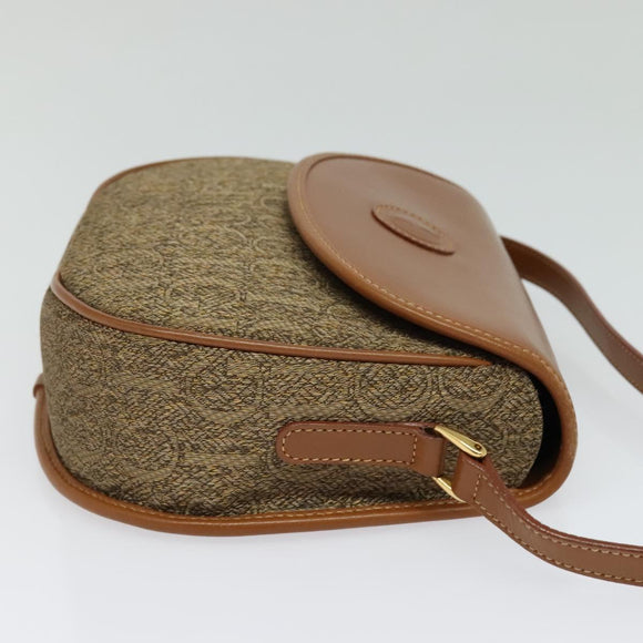 GUCCI Shoulder Bag Leather Brown Gold 007 14 0074 Auth bs25074