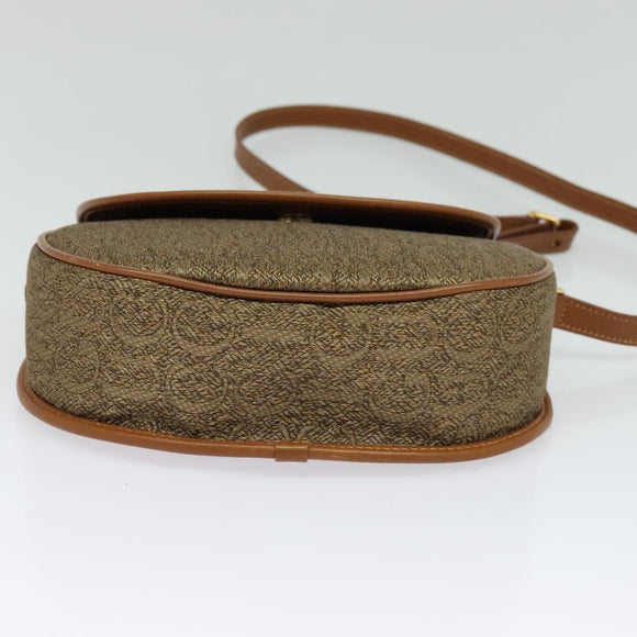 GUCCI Shoulder Bag Leather Brown Gold 007 14 0074 Auth bs25074