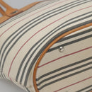 BURBERRY Shoulder Bag Canvas White Silver Auth bs25096-14