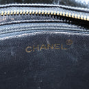 CHANEL V Stitch Shoulder Bag Enamel Black CC Auth bs25102-18