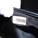 CHANEL V Stitch Shoulder Bag Enamel Black CC Auth bs25102-24