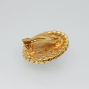 CHANEL Earring metal Gold CC Auth bs25107-10