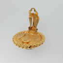 CHANEL Earring metal Gold CC Auth bs25107-12