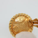 CHANEL Earring metal Gold CC Auth bs25107-13