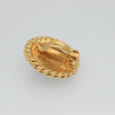 CHANEL Earring metal Gold CC Auth bs25107-5