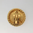 CHANEL Earring metal Gold CC Auth bs25107-9