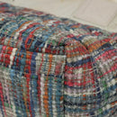 CHANEL Coco Cocoon PM Hand Bag Nylon White Multicolor Silver CC Auth bs25111-16